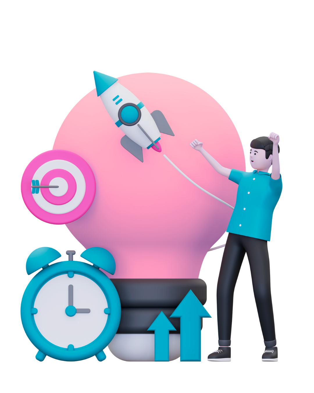 Clock and Person